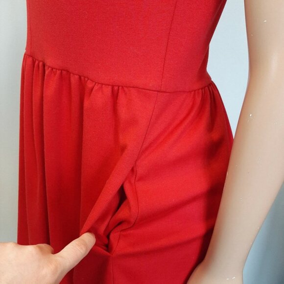 JESSICA SIMPSON Fit & Flare Color Block Cut Out Dress - Picture 8 of 12